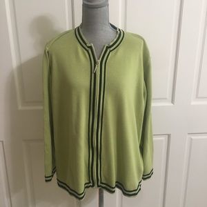 Dressbarn Zip-up Sweater Size 22/24